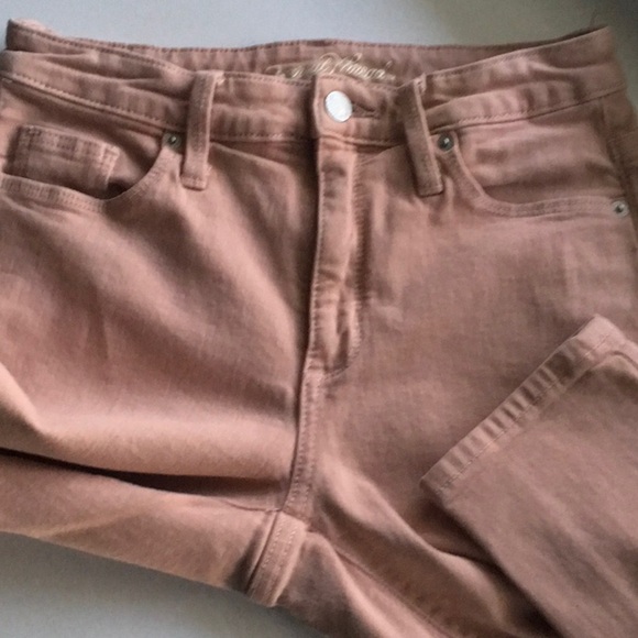 Universal Thread jeans Womens size 2 Pink High Rise Skinny Crop - Picture 9 of 15